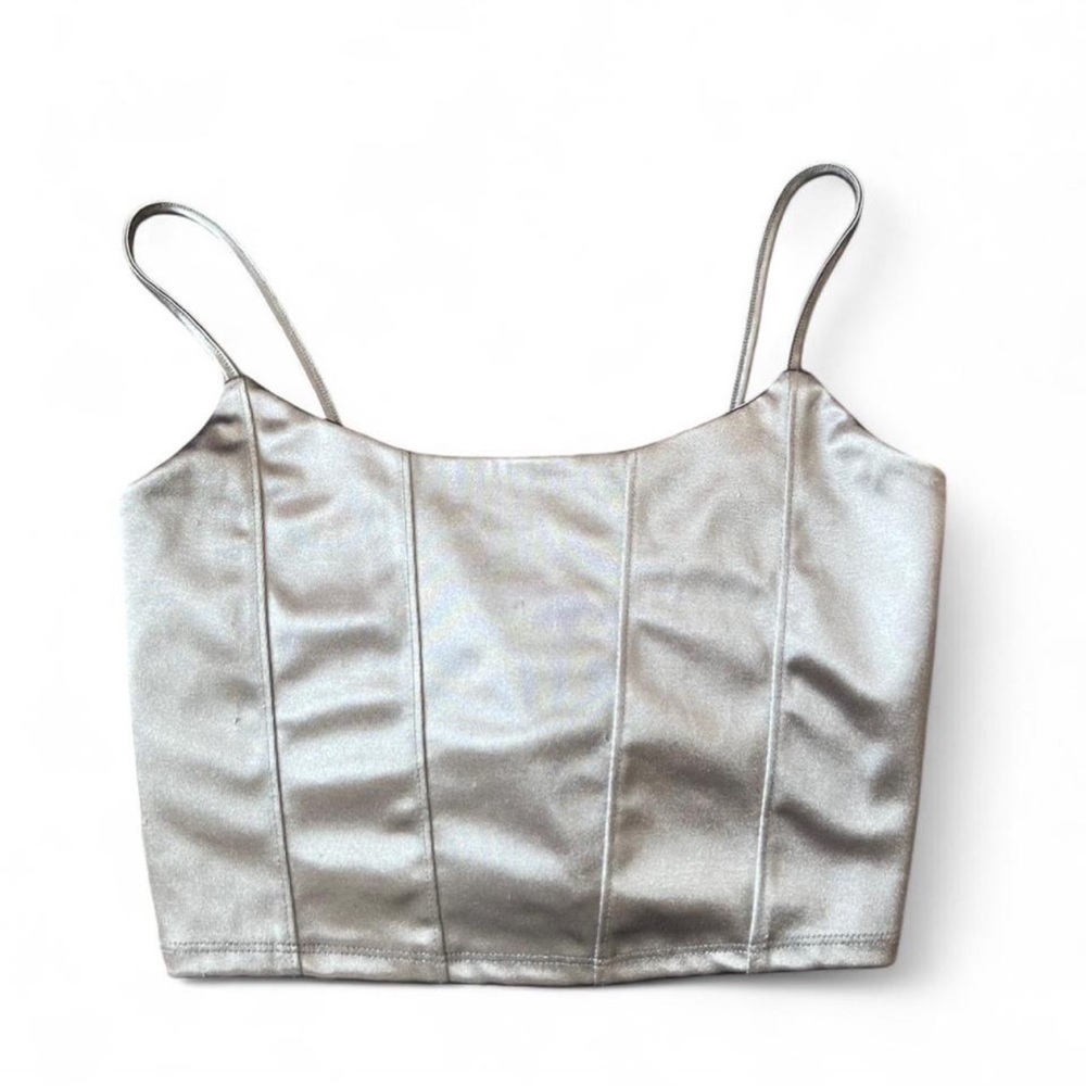 Aeropostale Blue Metallic Camisole Top